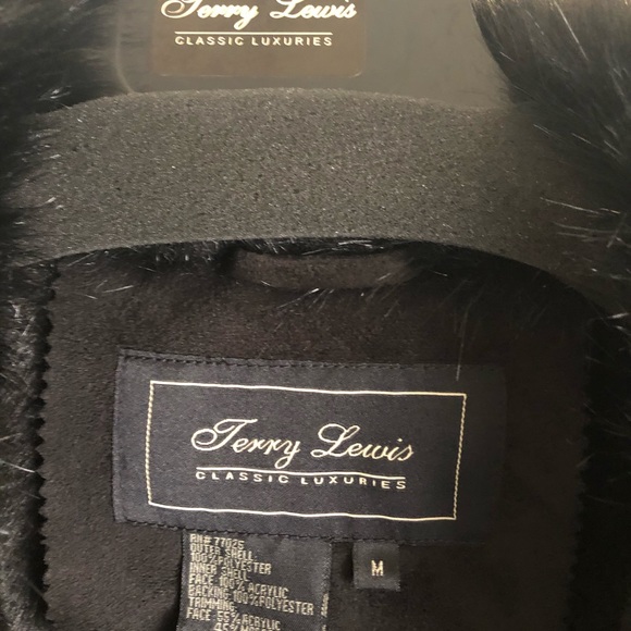 Terry Lewis long black luxury coat - Picture 6 of 16